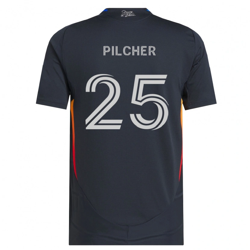 Danxen Mænd Ian Pilcher #25 Mørkegrå Rød Hjemmebane Spillertrøjer 2026/27 Trøje T-Shirt