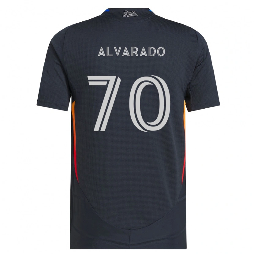 Danxen Mænd Alejandro Alvarado #70 Mørkegrå Rød Hjemmebane Spillertrøjer 2026/27 Trøje T-Shirt