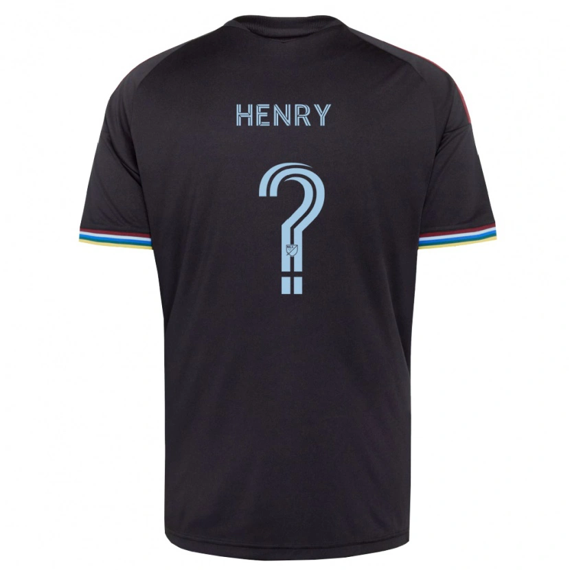 Danxen Mænd Parker Henry #0 Sort Himmelblå Hjemmebane Spillertrøjer 2026/27 Trøje T-Shirt