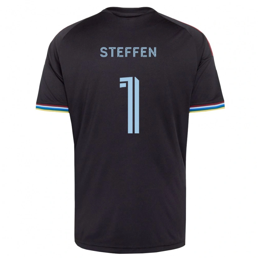 Danxen Mænd Zack Steffen #1 Sort Himmelblå Hjemmebane Spillertrøjer 2026/27 Trøje T-Shirt