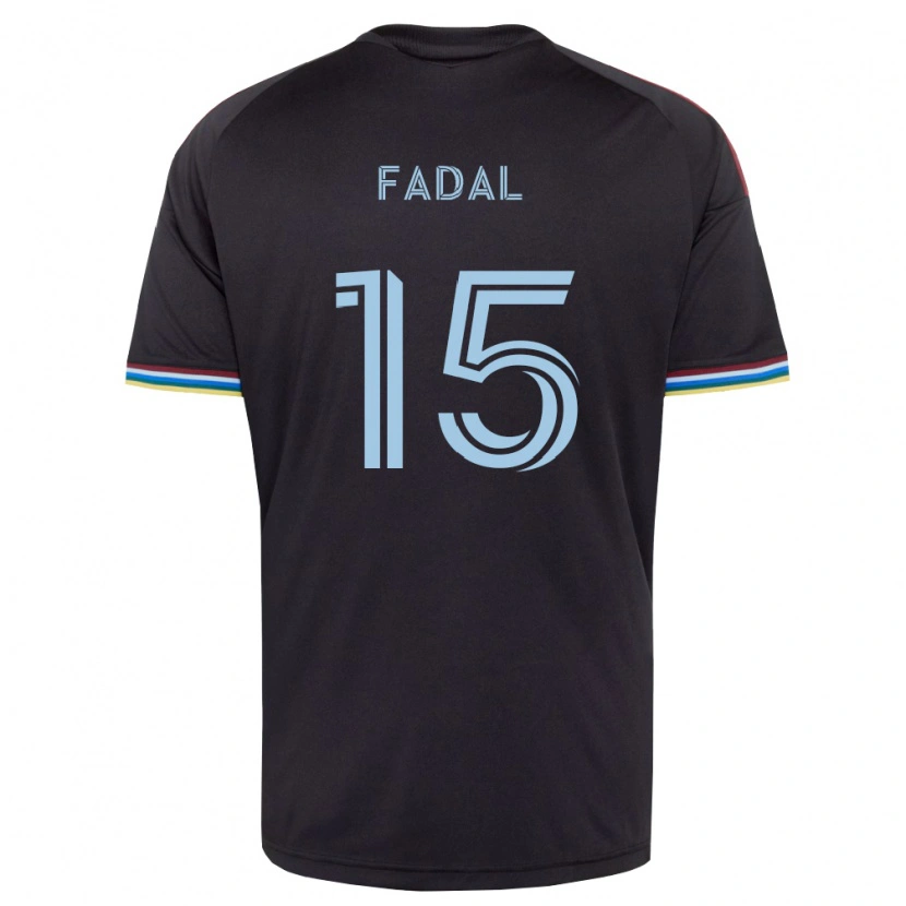 Danxen Mænd Ali Fadal #15 Sort Himmelblå Hjemmebane Spillertrøjer 2026/27 Trøje T-Shirt