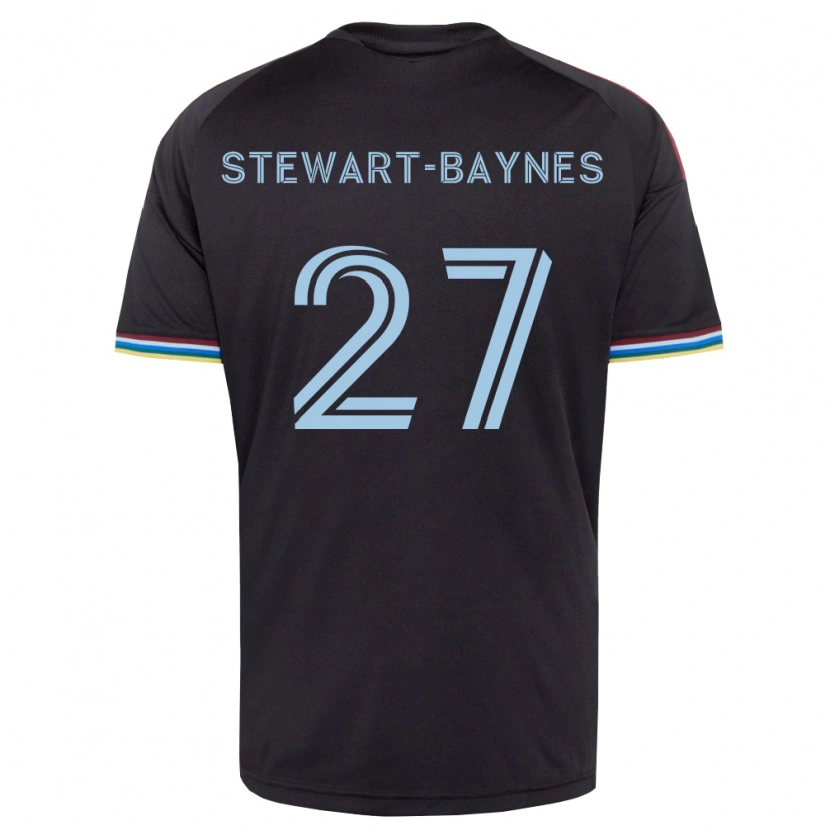 Danxen Mænd Kimani Stewart-Baynes #27 Sort Himmelblå Hjemmebane Spillertrøjer 2026/27 Trøje T-Shirt