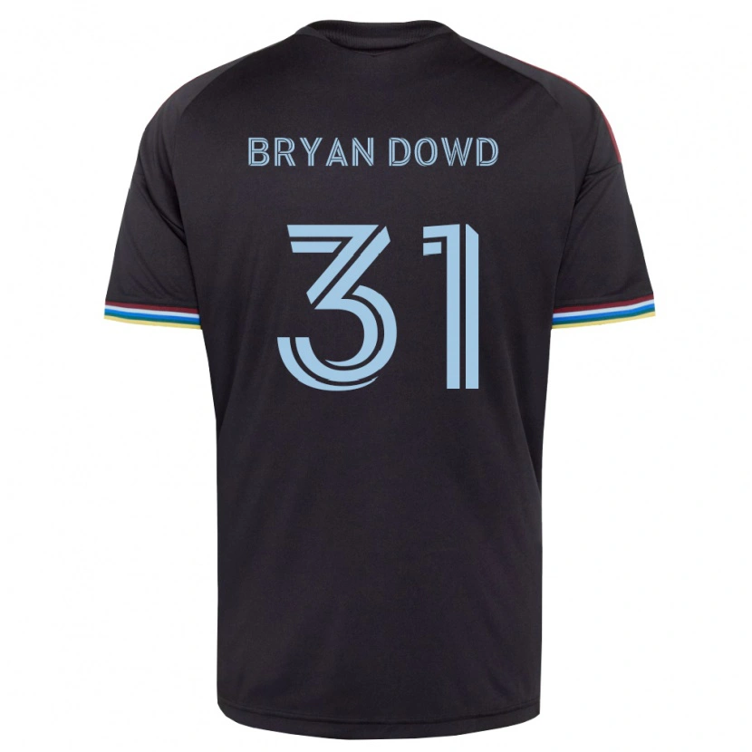 Danxen Mænd Bryan Dowd #31 Sort Himmelblå Hjemmebane Spillertrøjer 2026/27 Trøje T-Shirt