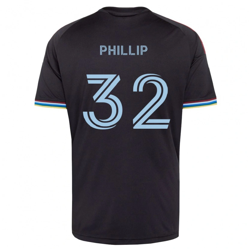 Danxen Mænd Donavan Phillip #32 Sort Himmelblå Hjemmebane Spillertrøjer 2026/27 Trøje T-Shirt