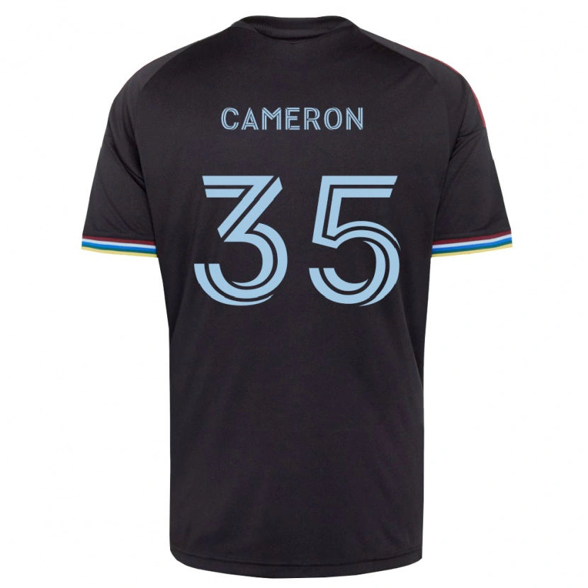 Danxen Mænd James Cameron #35 Sort Himmelblå Hjemmebane Spillertrøjer 2026/27 Trøje T-Shirt