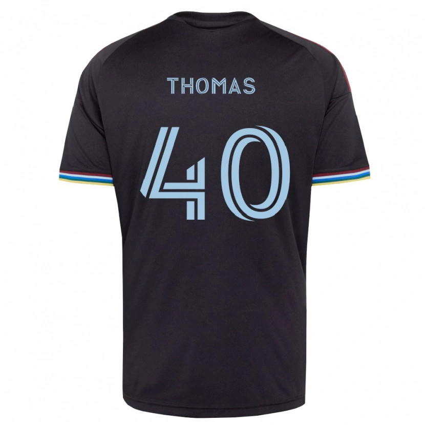 Danxen Mænd Kai Thomas #40 Sort Himmelblå Hjemmebane Spillertrøjer 2026/27 Trøje T-Shirt