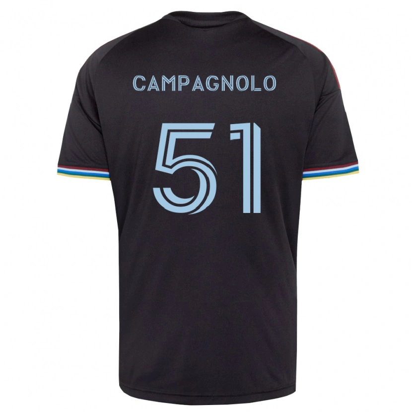 Danxen Mænd Zackory Campagnolo #51 Sort Himmelblå Hjemmebane Spillertrøjer 2026/27 Trøje T-Shirt