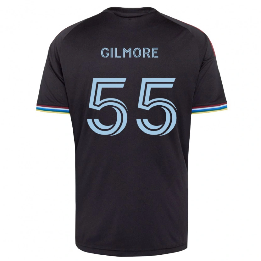 Danxen Mænd Grant Gilmore #55 Sort Himmelblå Hjemmebane Spillertrøjer 2026/27 Trøje T-Shirt