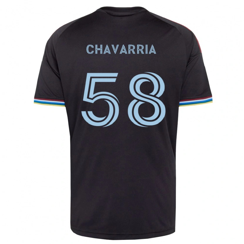 Danxen Mænd Keith Chavarria #58 Sort Himmelblå Hjemmebane Spillertrøjer 2026/27 Trøje T-Shirt