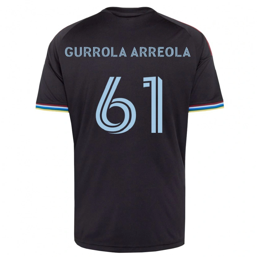 Danxen Mænd Diego Gurrola Arreola #61 Sort Himmelblå Hjemmebane Spillertrøjer 2026/27 Trøje T-Shirt