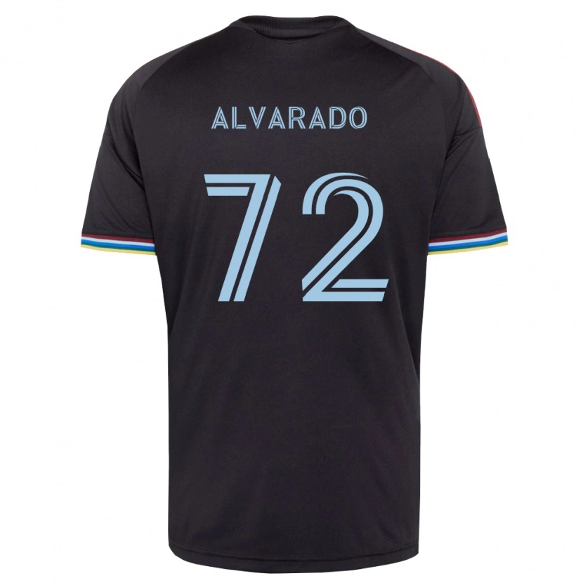 Danxen Mænd Miguel Alvarado #72 Sort Himmelblå Hjemmebane Spillertrøjer 2026/27 Trøje T-Shirt