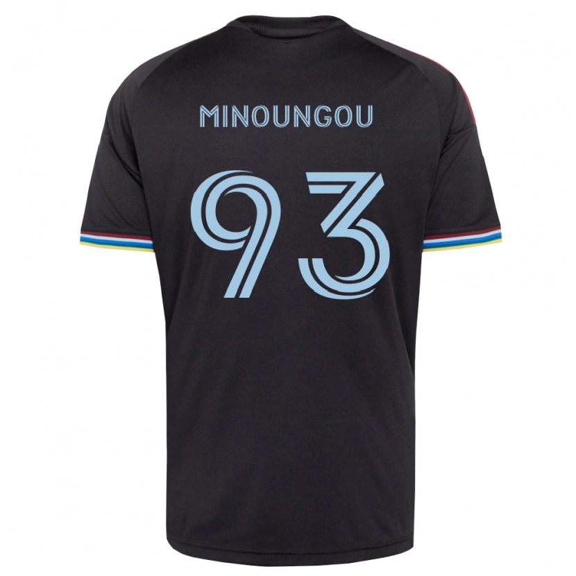 Danxen Mænd Georgi Minoungou #93 Sort Himmelblå Hjemmebane Spillertrøjer 2026/27 Trøje T-Shirt