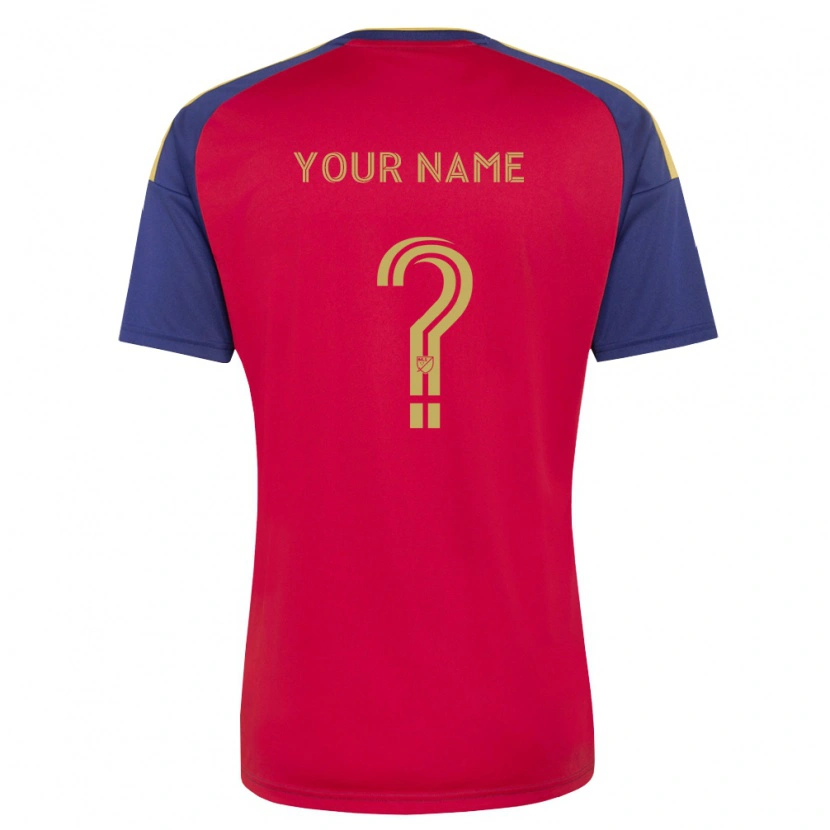 Danxen Mænd Dit Navn #0 Kongelig Blå Brun Rød Hjemmebane Spillertrøjer 2026/27 Trøje T-Shirt