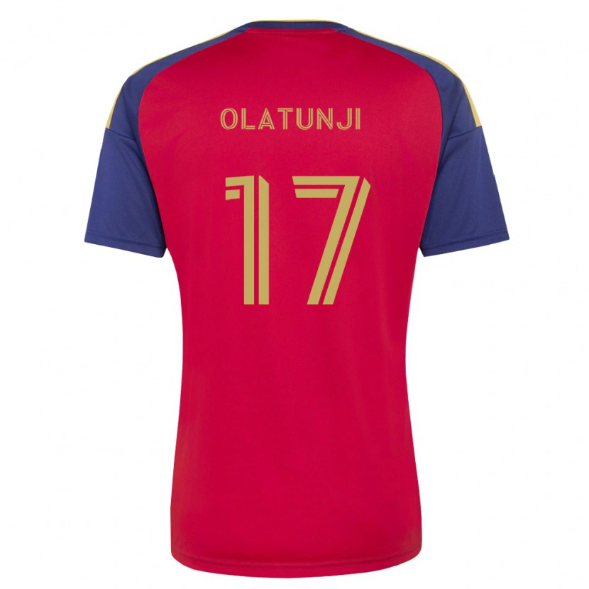 Danxen Mænd Victor Olatunji #17 Kongelig Blå Brun Rød Hjemmebane Spillertrøjer 2026/27 Trøje T-Shirt