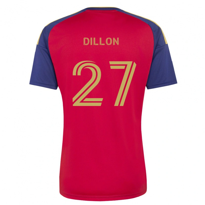 Danxen Mænd Griffin Dillon #27 Kongelig Blå Brun Rød Hjemmebane Spillertrøjer 2026/27 Trøje T-Shirt