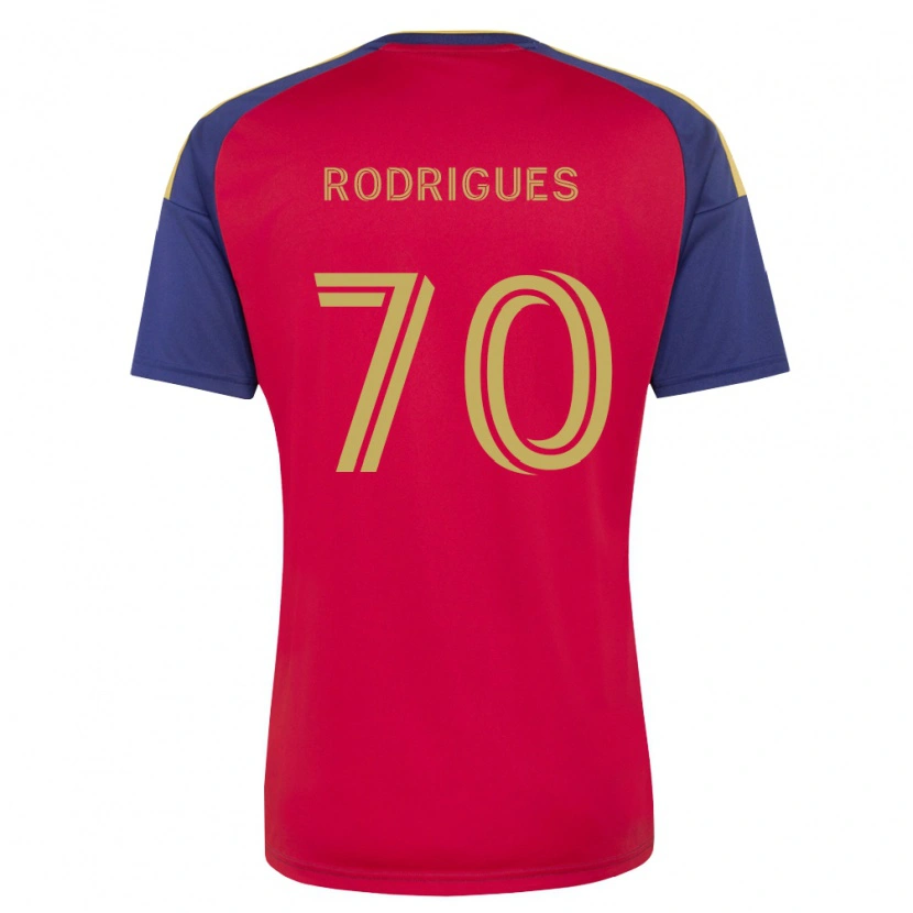 Danxen Mænd Lineker Rodrigues #70 Kongelig Blå Brun Rød Hjemmebane Spillertrøjer 2026/27 Trøje T-Shirt