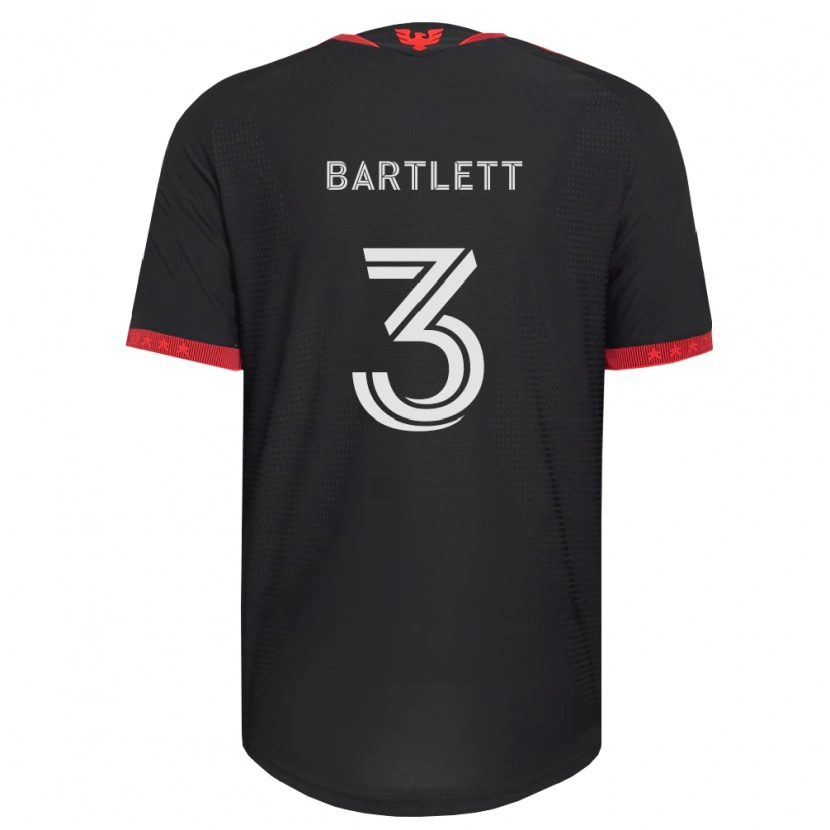 Danxen Mænd Lucas Bartlett #3 Sort Hvid Rød Hjemmebane Spillertrøjer 2026/27 Trøje T-Shirt