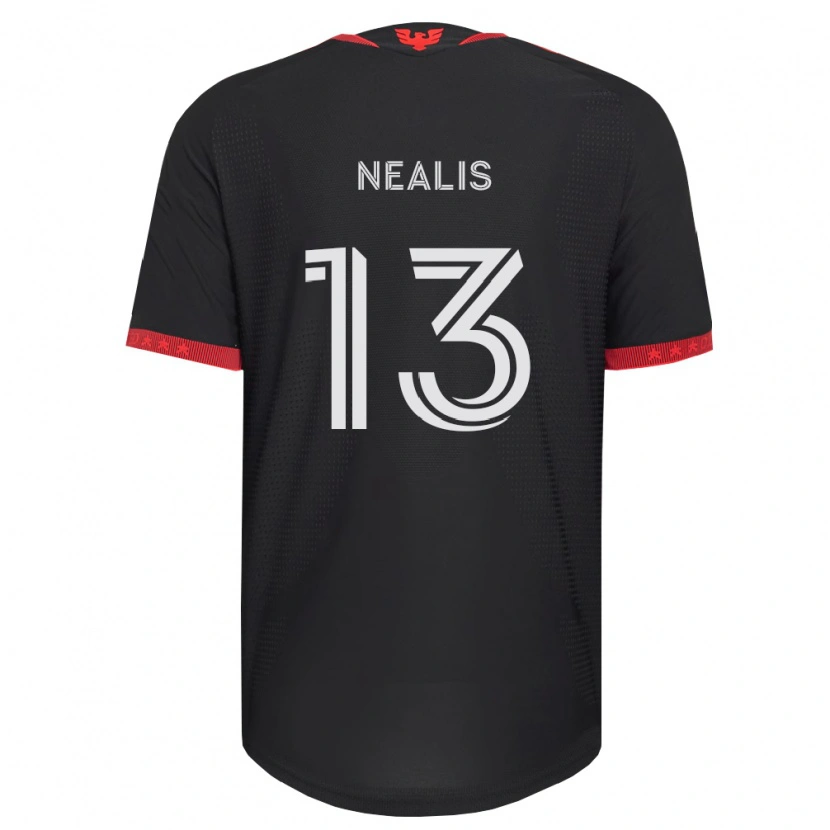 Danxen Mænd Sean Nealis #13 Sort Hvid Rød Hjemmebane Spillertrøjer 2026/27 Trøje T-Shirt