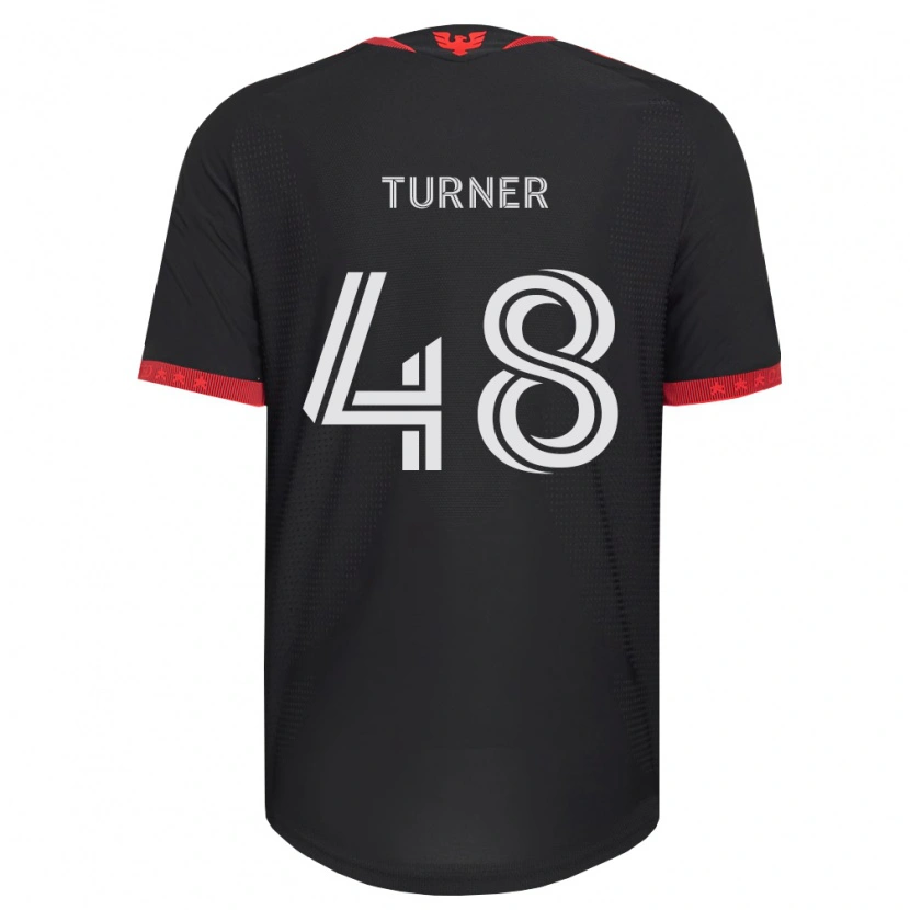 Danxen Mænd Gavin Turner #48 Sort Hvid Rød Hjemmebane Spillertrøjer 2026/27 Trøje T-Shirt