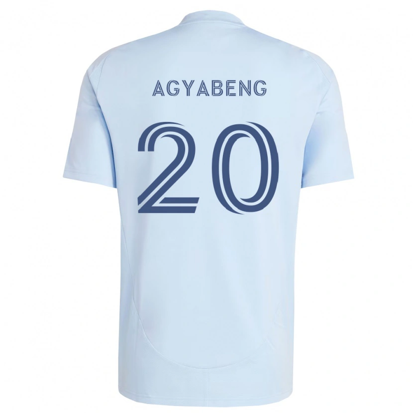 Danxen Mænd Kwaku Agyabeng #20 Lyseblå Lysegrå Hjemmebane Spillertrøjer 2026/27 Trøje T-Shirt