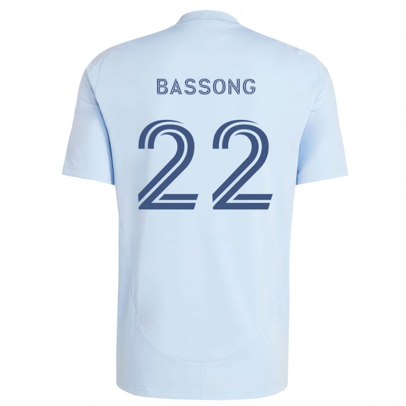 Danxen Mænd Zorhan Bassong #22 Lyseblå Lysegrå Hjemmebane Spillertrøjer 2026/27 Trøje T-Shirt