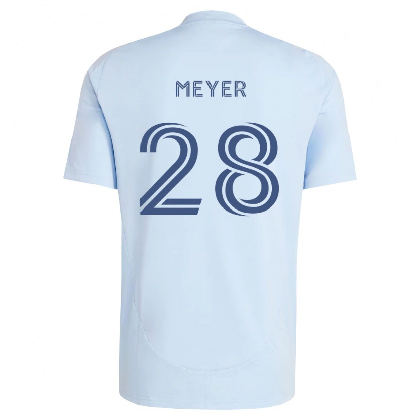 Danxen Mænd Wyatt Meyer #28 Lyseblå Lysegrå Hjemmebane Spillertrøjer 2026/27 Trøje T-Shirt