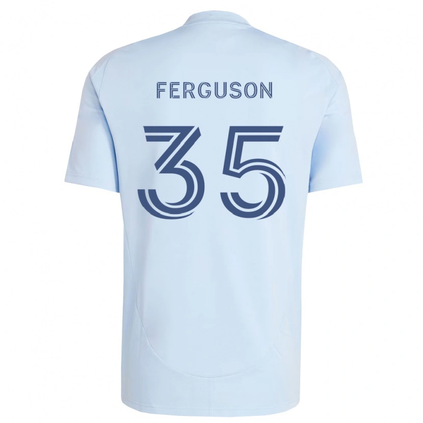 Danxen Mænd Mitchell Ferguson #35 Lyseblå Lysegrå Hjemmebane Spillertrøjer 2026/27 Trøje T-Shirt