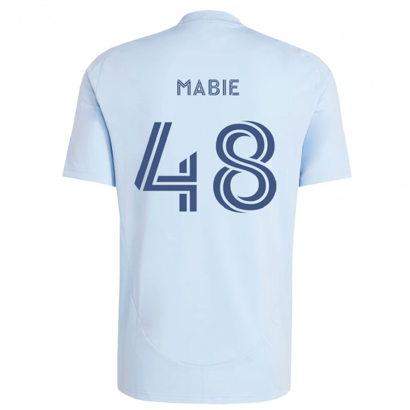 Danxen Mænd Blaine Mabie #48 Lyseblå Lysegrå Hjemmebane Spillertrøjer 2026/27 Trøje T-Shirt