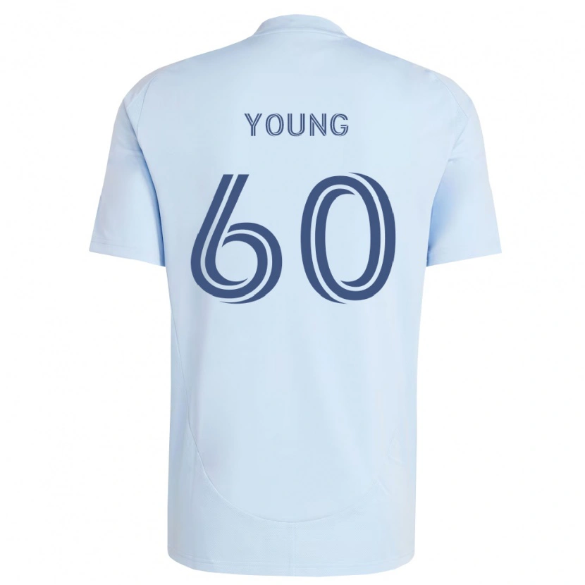 Danxen Mænd Nate Young #60 Lyseblå Lysegrå Hjemmebane Spillertrøjer 2026/27 Trøje T-Shirt