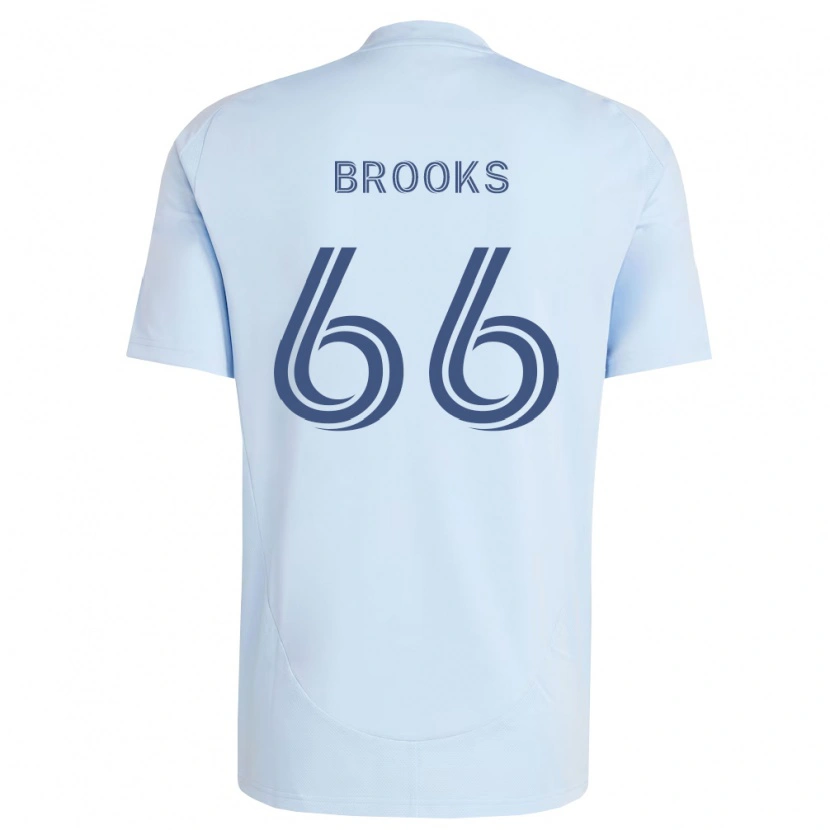 Danxen Mænd Edson Brooks #66 Lyseblå Lysegrå Hjemmebane Spillertrøjer 2026/27 Trøje T-Shirt