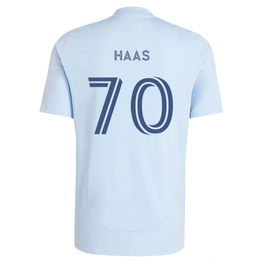 Danxen Mænd Ty Haas #70 Lyseblå Lysegrå Hjemmebane Spillertrøjer 2026/27 Trøje T-Shirt