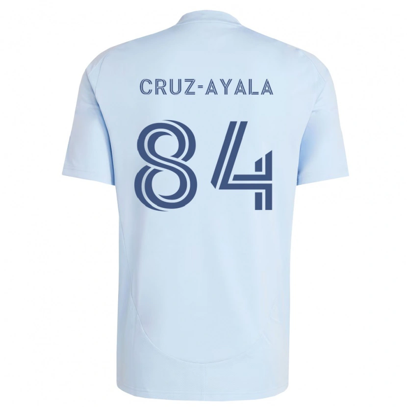Danxen Mænd Luis Cruz-Ayala #84 Lyseblå Lysegrå Hjemmebane Spillertrøjer 2026/27 Trøje T-Shirt