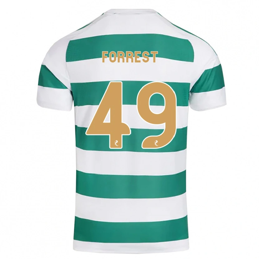 Danxen Mænd James Forrest #49 Mørkeblå Hvid Hjemmebane Spillertrøjer 2026/27 Trøje T-Shirt