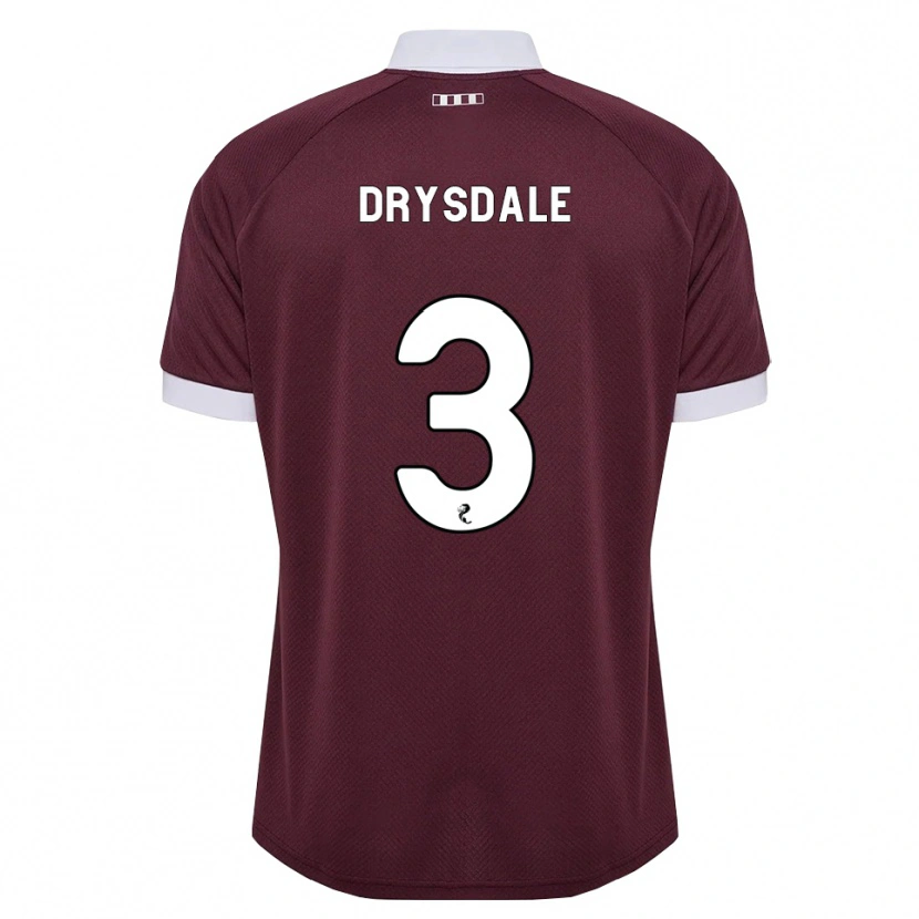 Danxen Mænd Ethan Drysdale #3 Bordeaux Hvid Hjemmebane Spillertrøjer 2026/27 Trøje T-Shirt