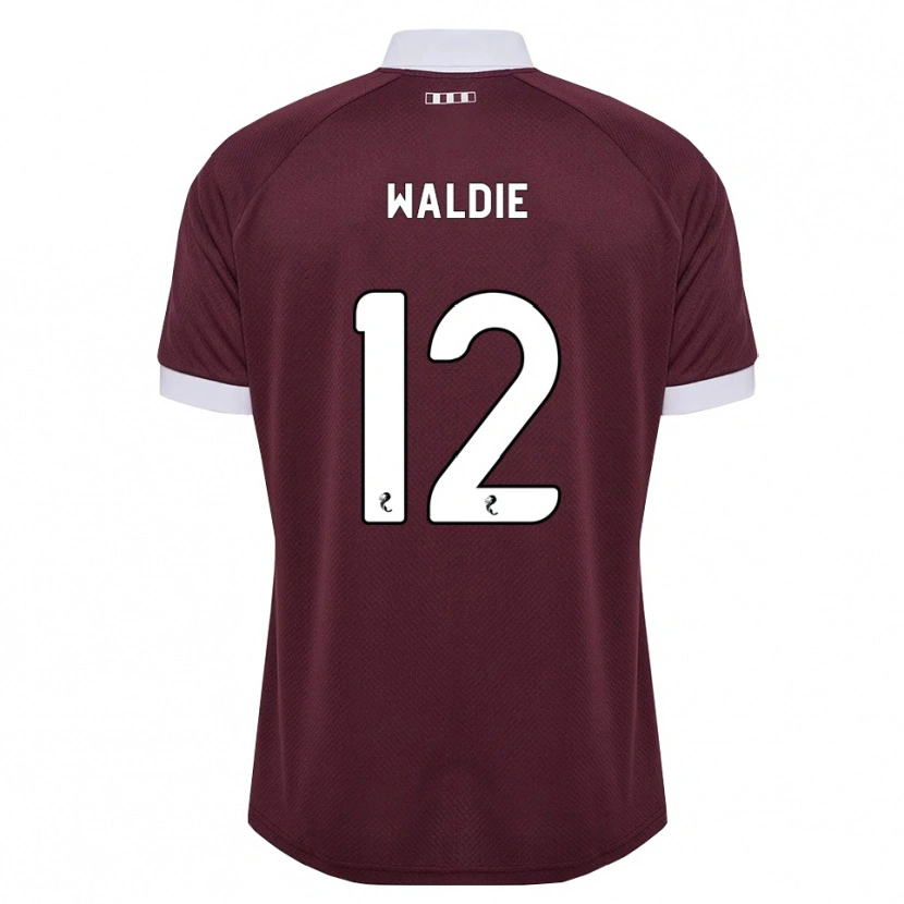 Danxen Mænd Lizzie Waldie #12 Bordeaux Hvid Hjemmebane Spillertrøjer 2026/27 Trøje T-Shirt
