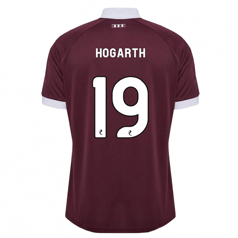 Danxen Mænd Taylor Hogarth #19 Bordeaux Hvid Hjemmebane Spillertrøjer 2026/27 Trøje T-Shirt