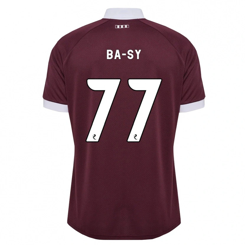 Danxen Mænd Amadou Ba-Sy #77 Bordeaux Hvid Hjemmebane Spillertrøjer 2026/27 Trøje T-Shirt