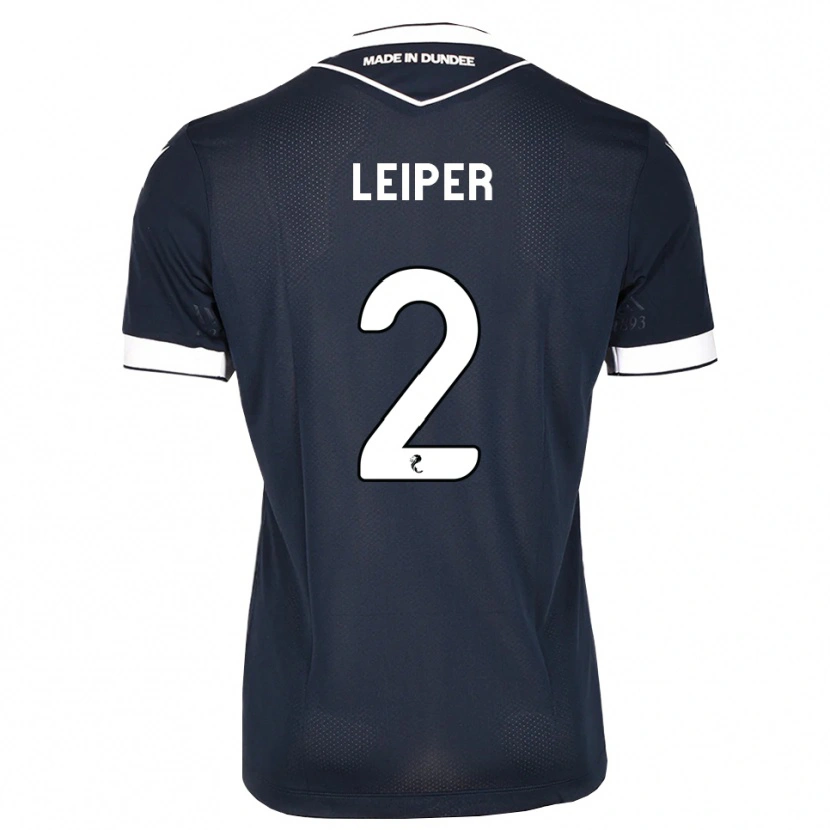 Danxen Mænd Ashton Leiper #2 Midnatsblå Hvid Hjemmebane Spillertrøjer 2026/27 Trøje T-Shirt