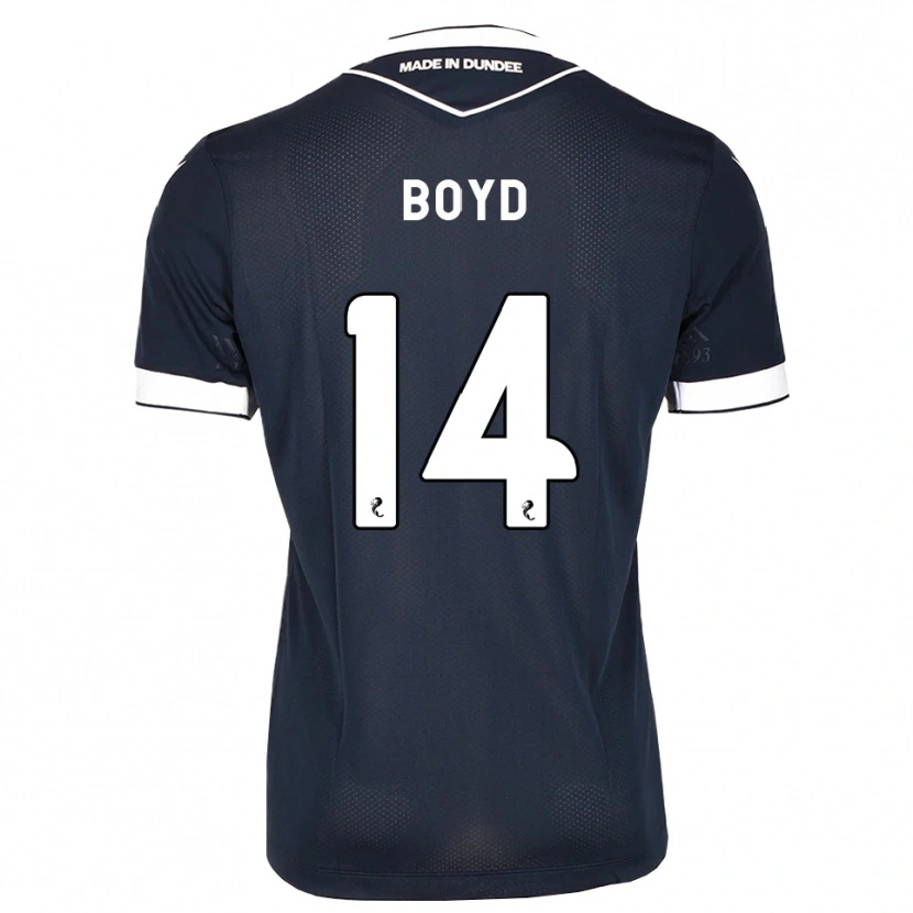Danxen Mænd Travis Boyd #14 Midnatsblå Hvid Hjemmebane Spillertrøjer 2026/27 Trøje T-Shirt