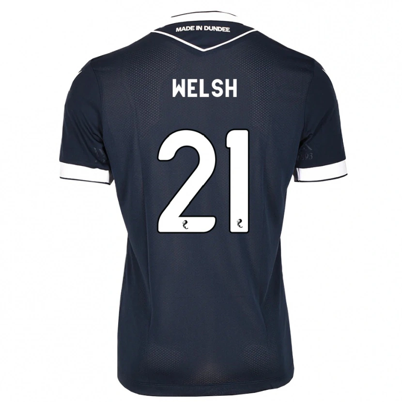Danxen Mænd Tom Welsh #21 Midnatsblå Hvid Hjemmebane Spillertrøjer 2026/27 Trøje T-Shirt