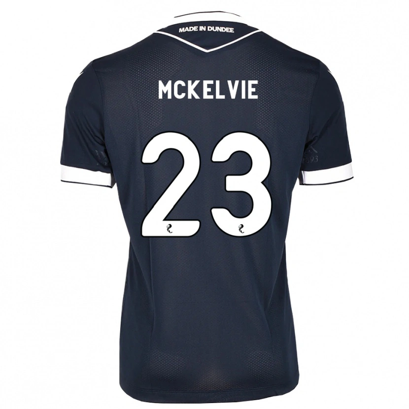 Danxen Mænd Lewis Mckelvie #23 Midnatsblå Hvid Hjemmebane Spillertrøjer 2026/27 Trøje T-Shirt