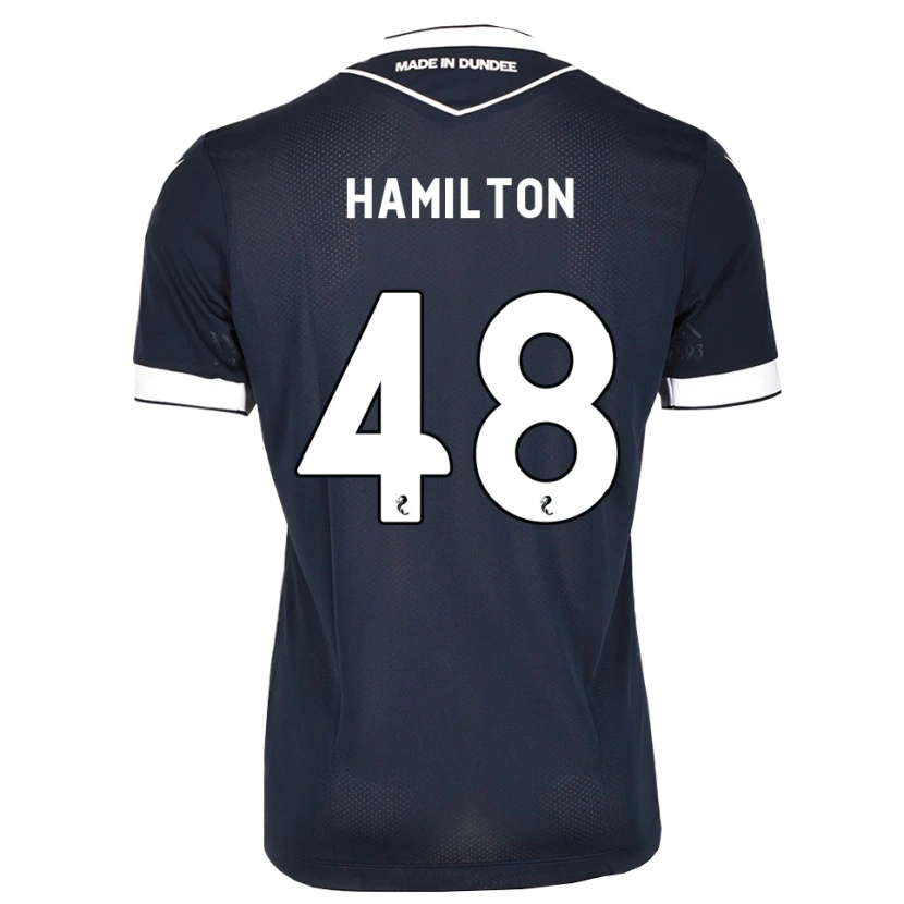 Danxen Mænd Ethan Hamilton #48 Midnatsblå Hvid Hjemmebane Spillertrøjer 2026/27 Trøje T-Shirt
