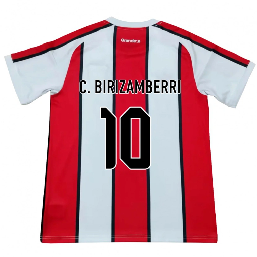 Danxen Mænd Carolina Birizamberri #10 Hvid Rød Sort Udebane Spillertrøjer 2026/27 Trøje T-Shirt