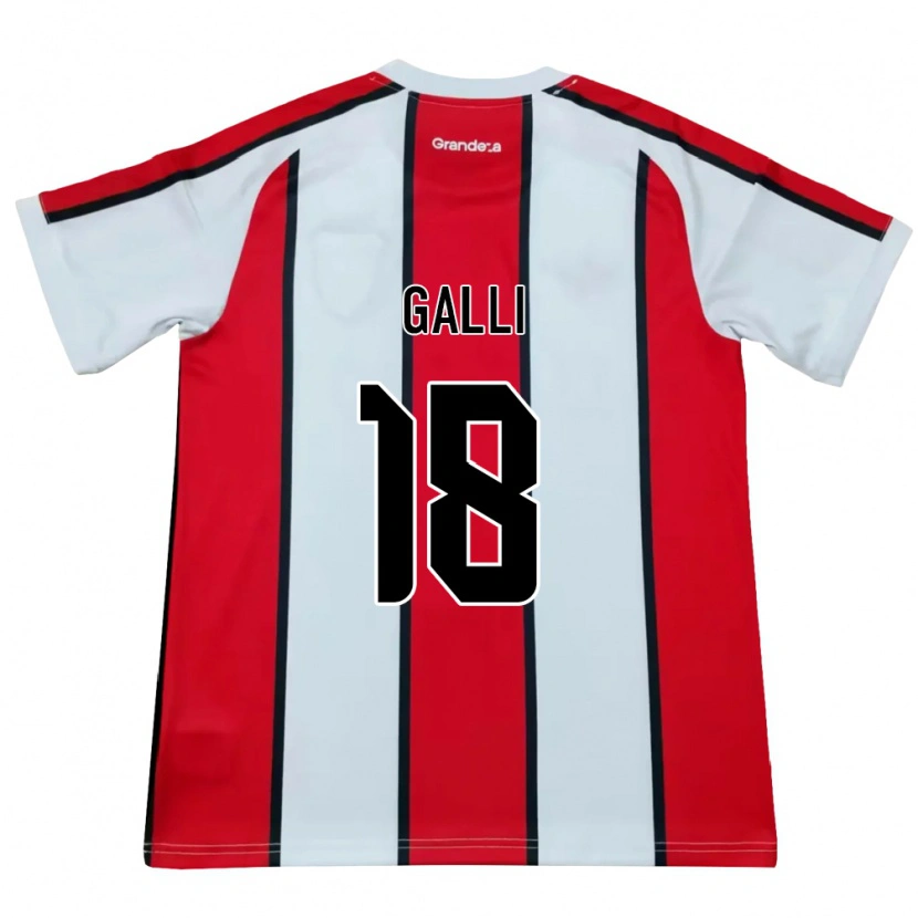 Danxen Mænd Ludmila Galli #18 Hvid Rød Sort Udebane Spillertrøjer 2026/27 Trøje T-Shirt