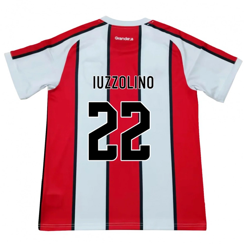 Danxen Mænd Rocío Iuzzolino #22 Hvid Rød Sort Udebane Spillertrøjer 2026/27 Trøje T-Shirt