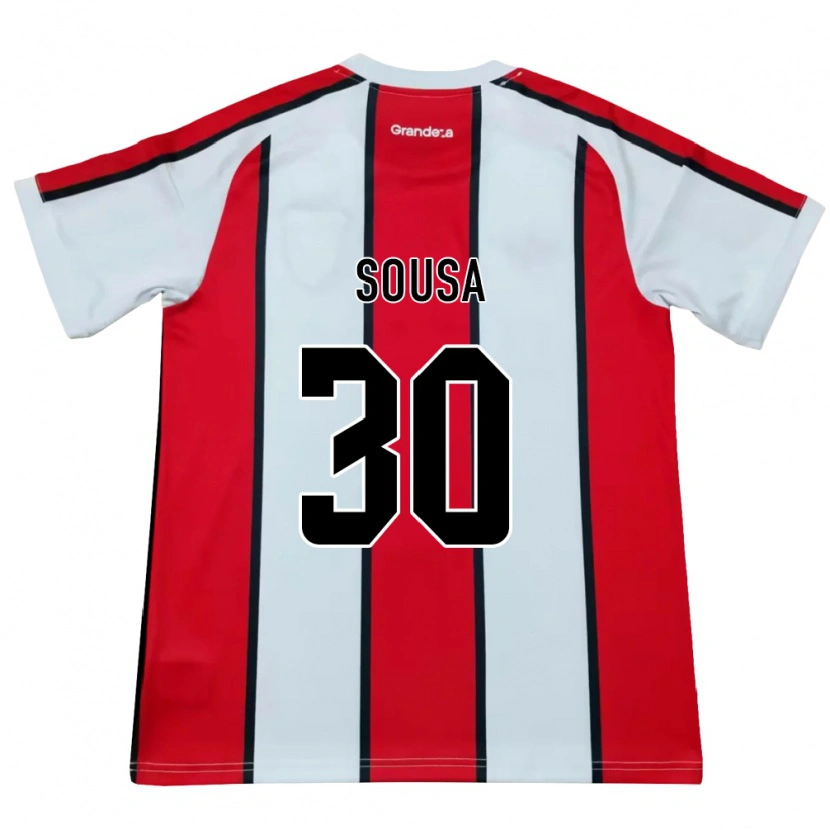 Danxen Mænd Ludmila Sousa #30 Hvid Rød Sort Udebane Spillertrøjer 2026/27 Trøje T-Shirt