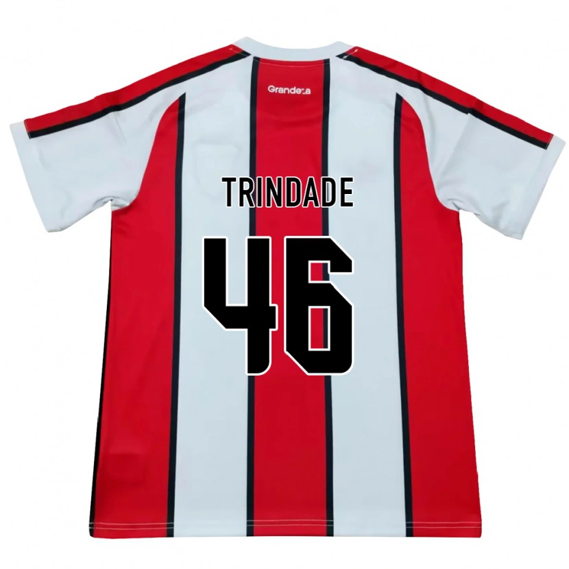 Danxen Mænd Gonzalo Trindade #46 Hvid Rød Sort Udebane Spillertrøjer 2026/27 Trøje T-Shirt