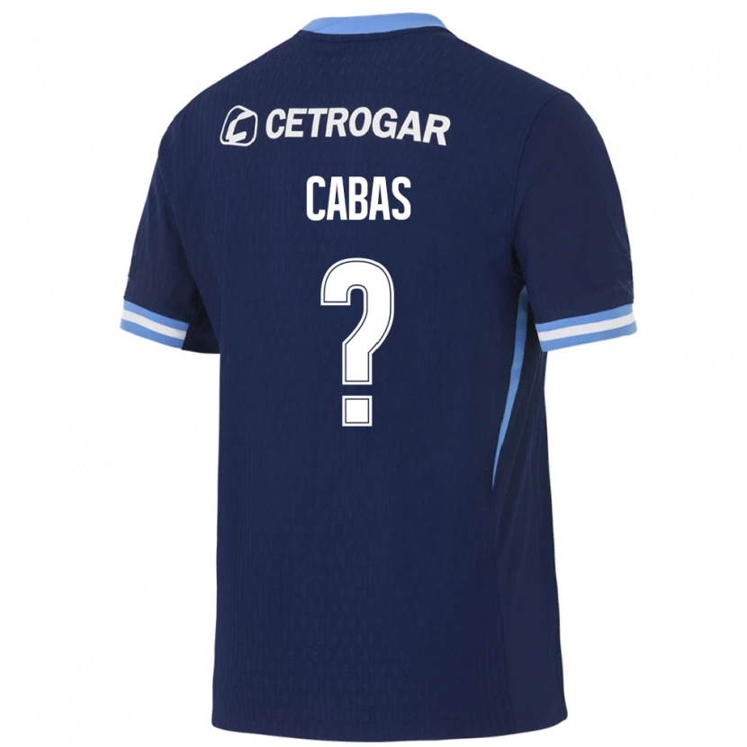 Danxen Mænd Nicolas Cabas #0 Kongelig Blå Lyseblå Hvid Udebane Spillertrøjer 2026/27 Trøje T-Shirt