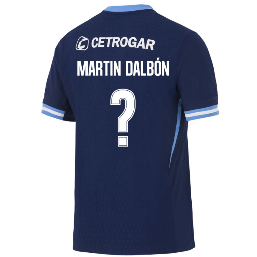 Danxen Mænd Juan Martin Dalbón #0 Kongelig Blå Lyseblå Hvid Udebane Spillertrøjer 2026/27 Trøje T-Shirt