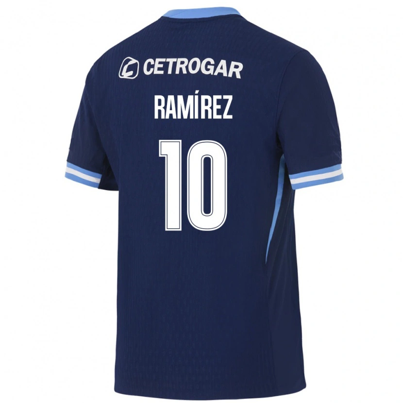 Danxen Mænd Sindy Ramírez #10 Kongelig Blå Lyseblå Hvid Udebane Spillertrøjer 2026/27 Trøje T-Shirt